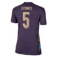 Camisa de Futebol Inglaterra John Stones #5 Equipamento Secundário Mulheres Europeu 2024 Manga Curta